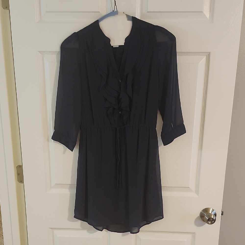H&M Navy Midi Dress